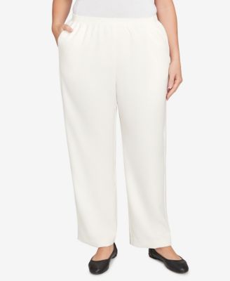 Alfred Dunner Plus Size Colored Mid-Rise Pants