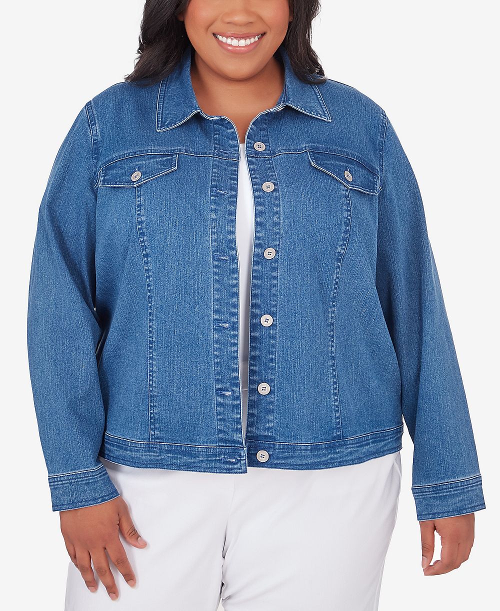 Alfred Dunner джинсовая куртка Plus Size