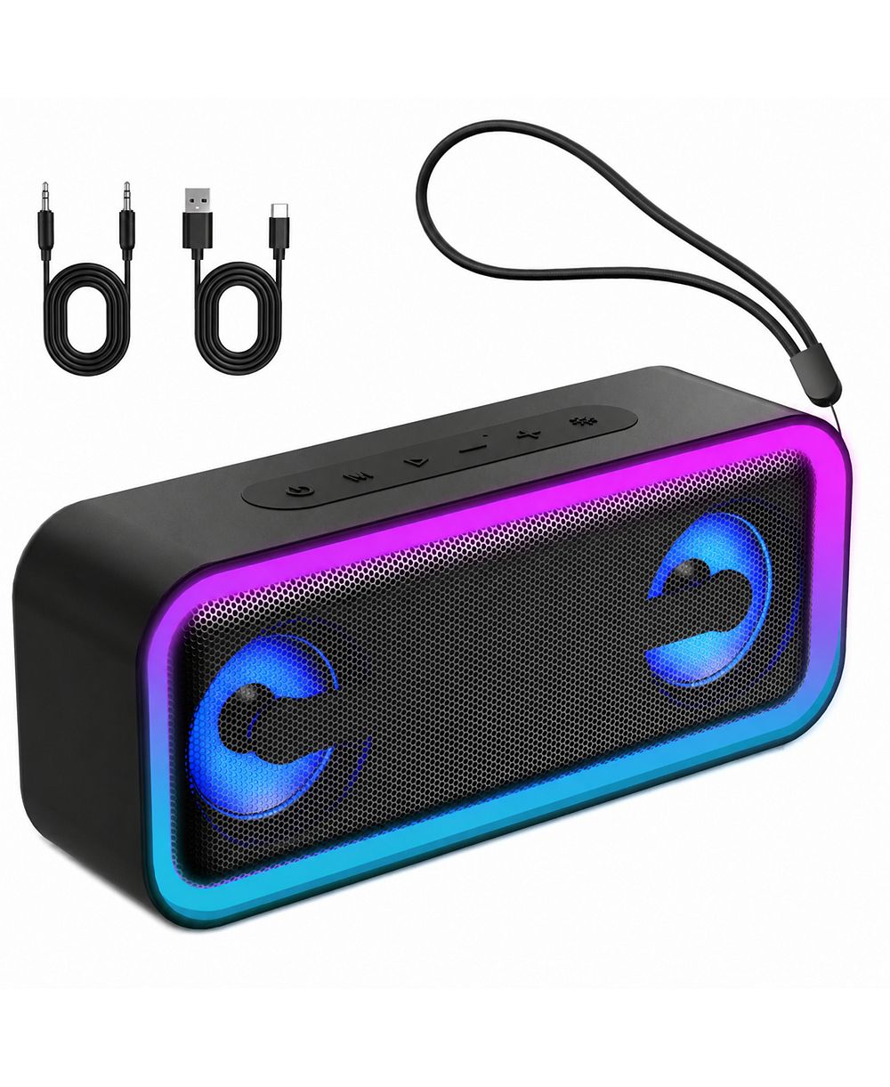 ARONKL Waterproof Portable Bluetooth Speaker with RGB Lights