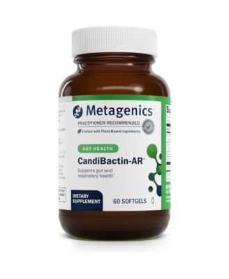 Metagenics CandiBactin AR  Oregano and Thyme Essential Oils with Sage and Lemon Balm Supports Digestive Health, Microbial Balance and GI 60 Softgels