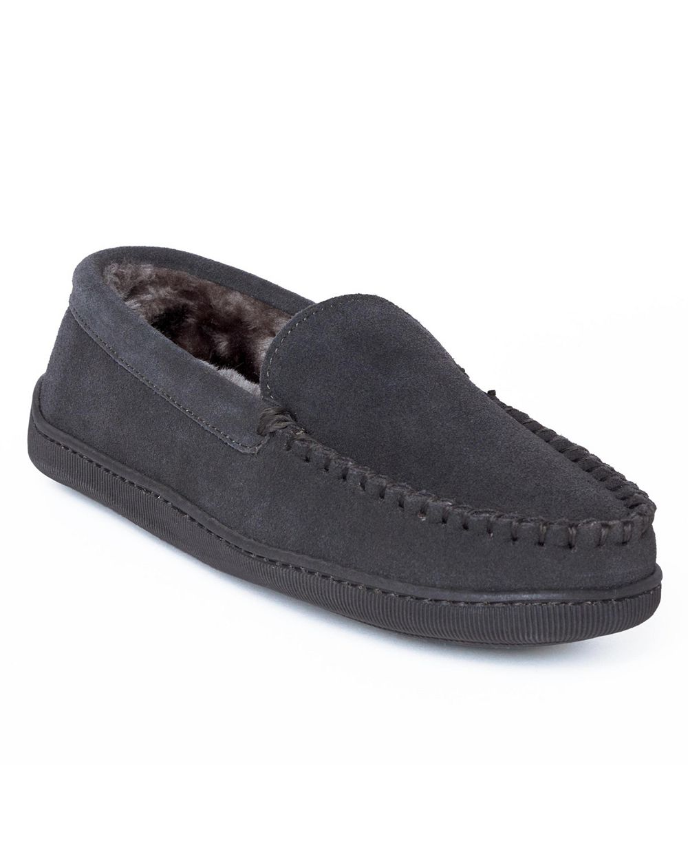 мужские венецианские тапочки Minnetonka Suede Pile Lined Hardsole