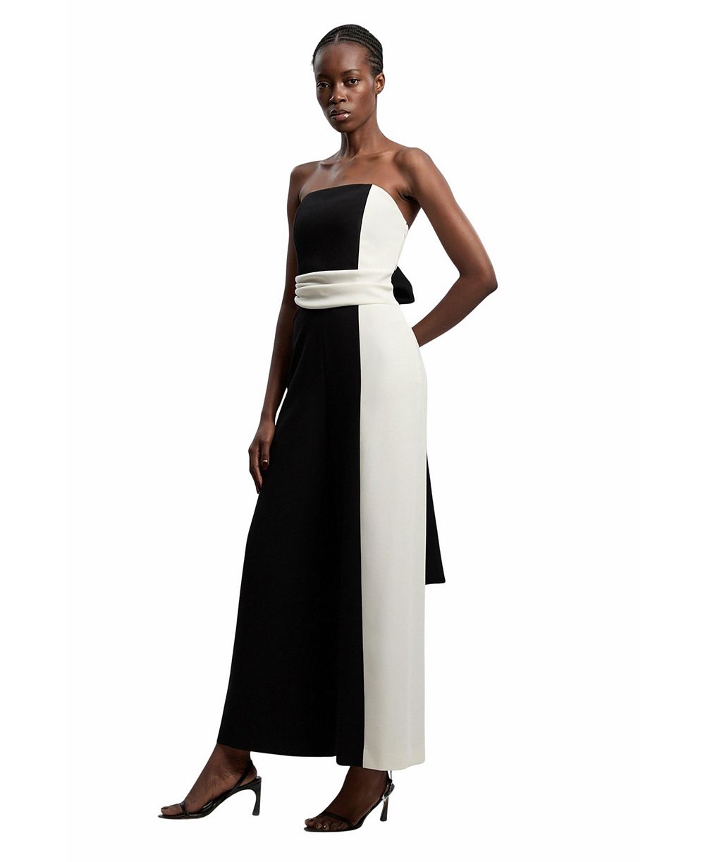 Karen Millen Women's Soft Tailored Bandeau Jumpsuit