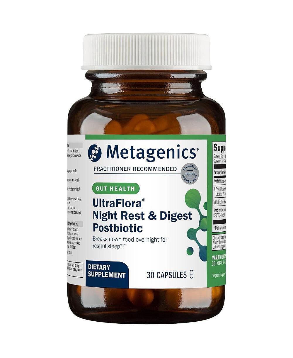 Metagenics UltraFlora Night Rest and Digest постбиотик, капсулы 30 шт