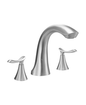 Смеситель для ванны PHYING Multipurpose Roman Tub Brushed Stainless Steel 3 Hole Deck Mount Gooseneck Waterfall