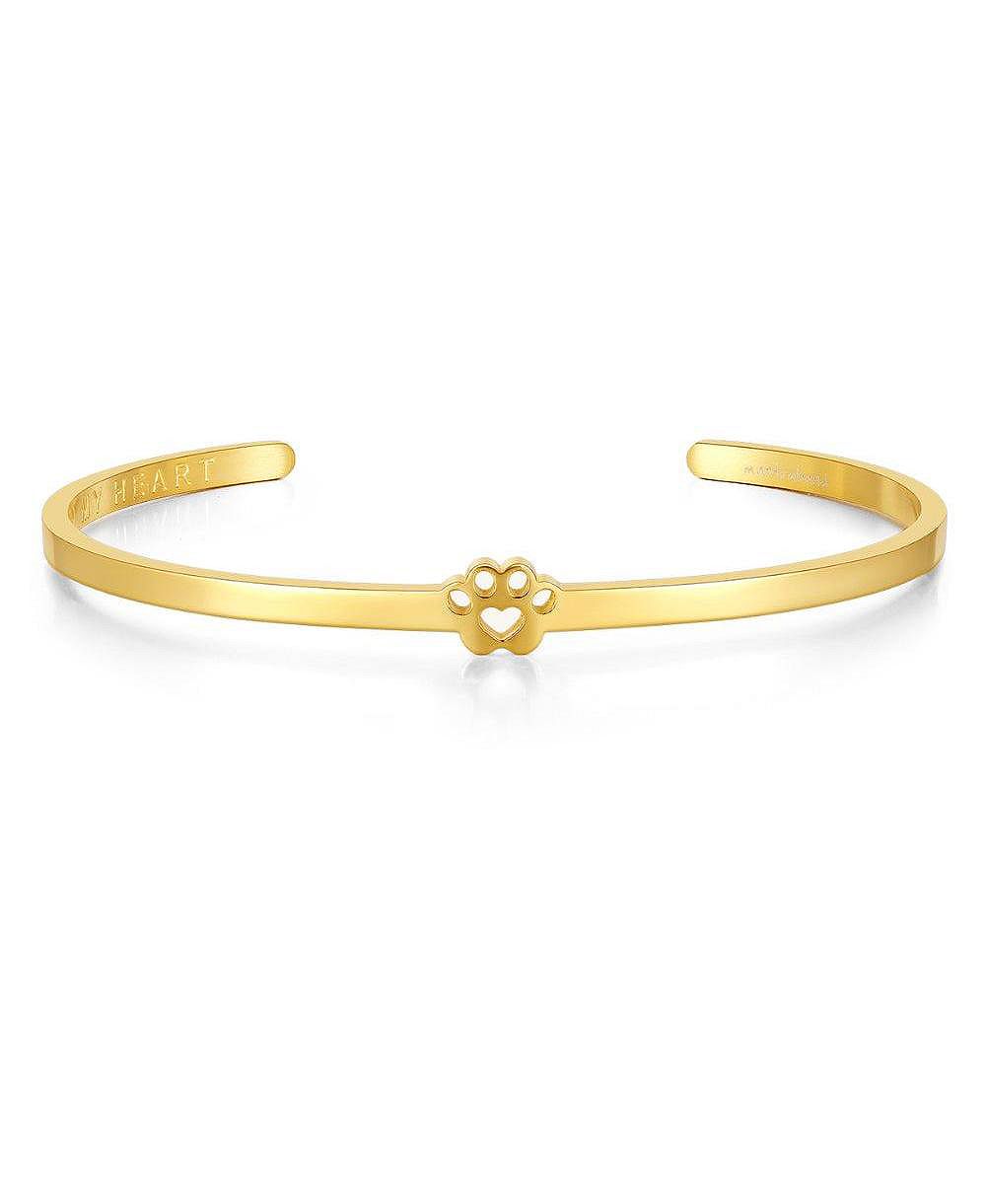 Браслет Mantra Pawprint Cuff - I Have Pawprints On My Heart