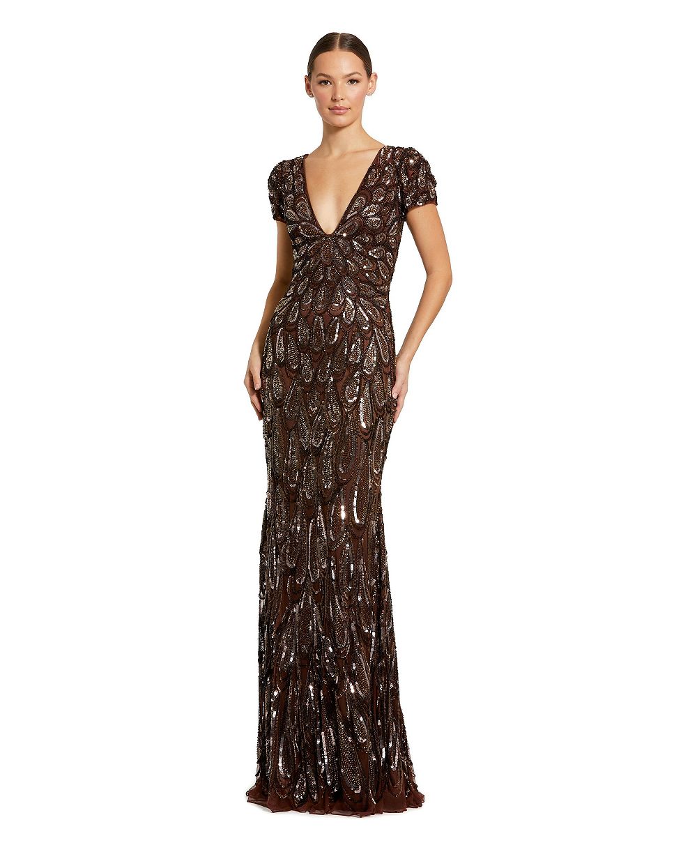 Вечернее платье Mac Duggal Petite Beaded Sequin