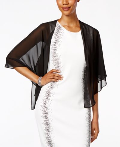 SL Fashions Sheer Capelet Shawl