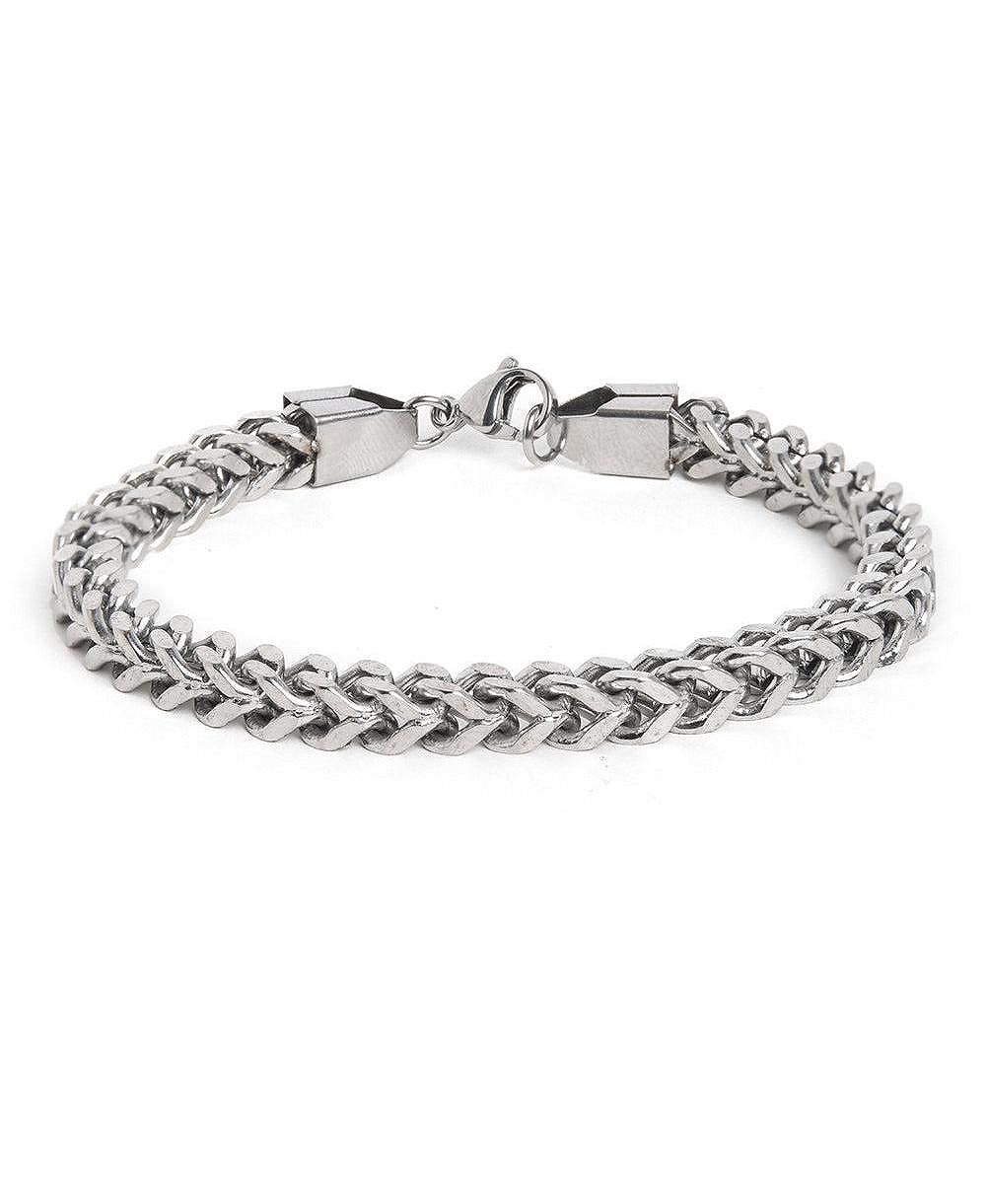 SOHI Women's Silver Link Chain Bracelet