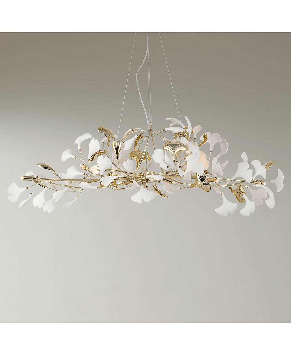 Possini Euro Design люстра Descanso из золота и керамики на 10 ламп