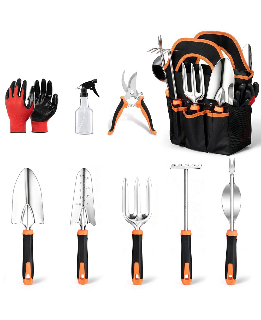 XDOVET Garden Tools Set Stainless Steel Kit Storage Bag Rust Resistant Gift