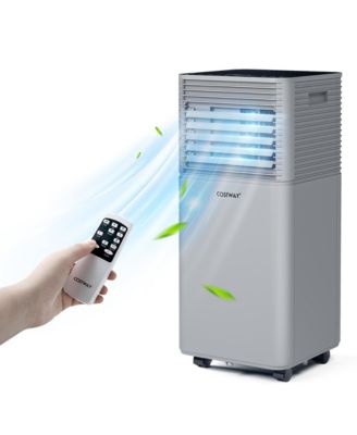 Costway 6000 BTU (10000 BTU ASHRAE) Portable Air Conditioner 3-in-1 Air Cooler w/Dehumidifier and Fan Mode