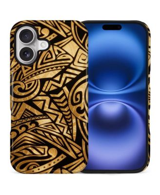 Чехол для iPhone Lamicall Military Grade, двухслойный, золотой племенной бронированный, противоударный и противоскользящий