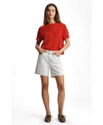 Mavi Jeans Women's Mavi's Heidi High Rise Relaxed Short In Lt Sky Classic Blue