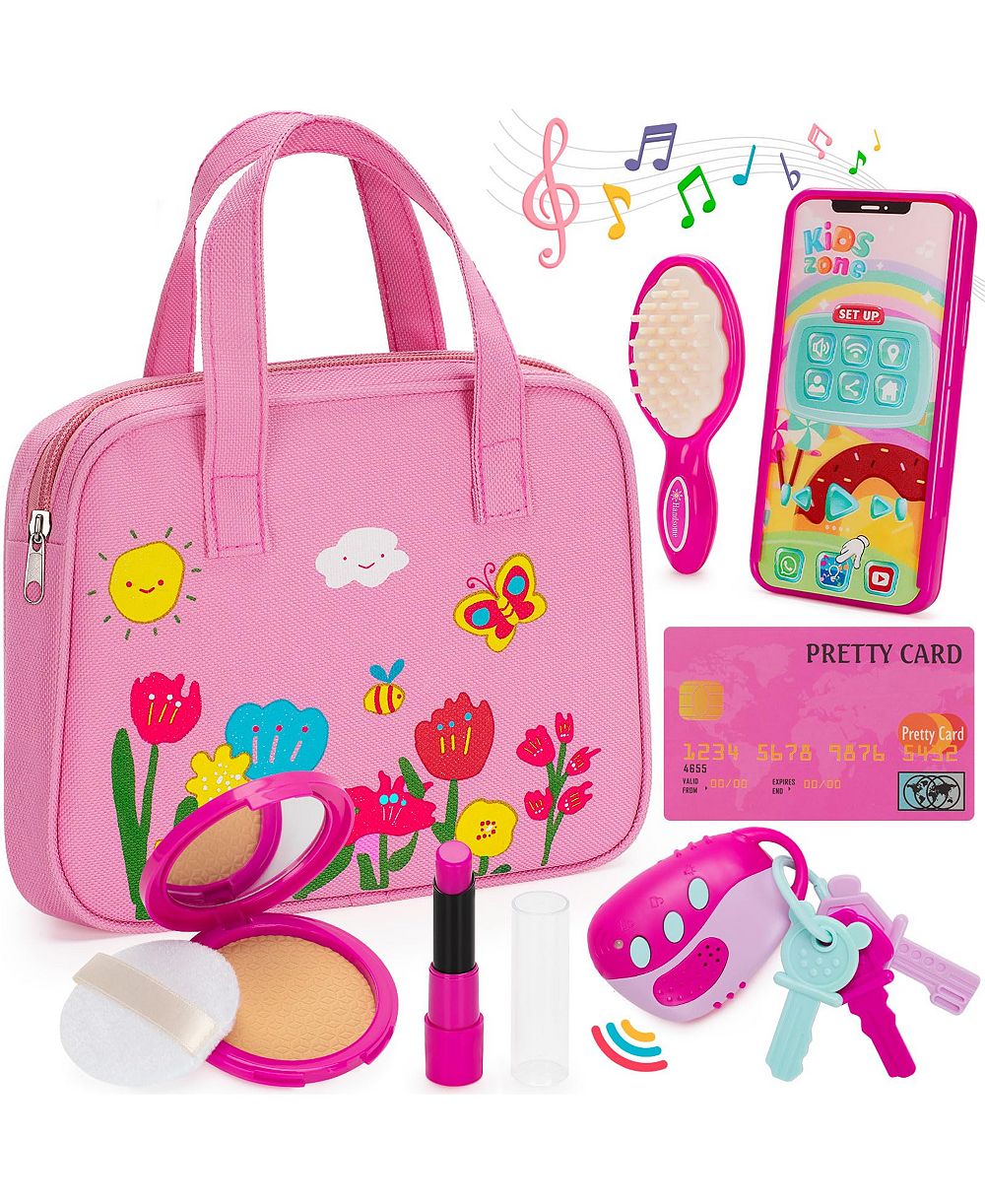 Игровой набор GNUADZ Play Purse Pretend Makeup Kit Princess Birthday Toy