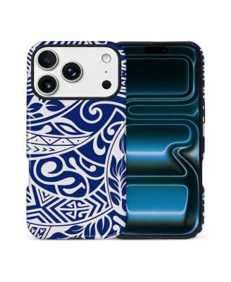 Lamicall Защитный чехол для iPhone с двойным слоем, Ocean Tribal Flow