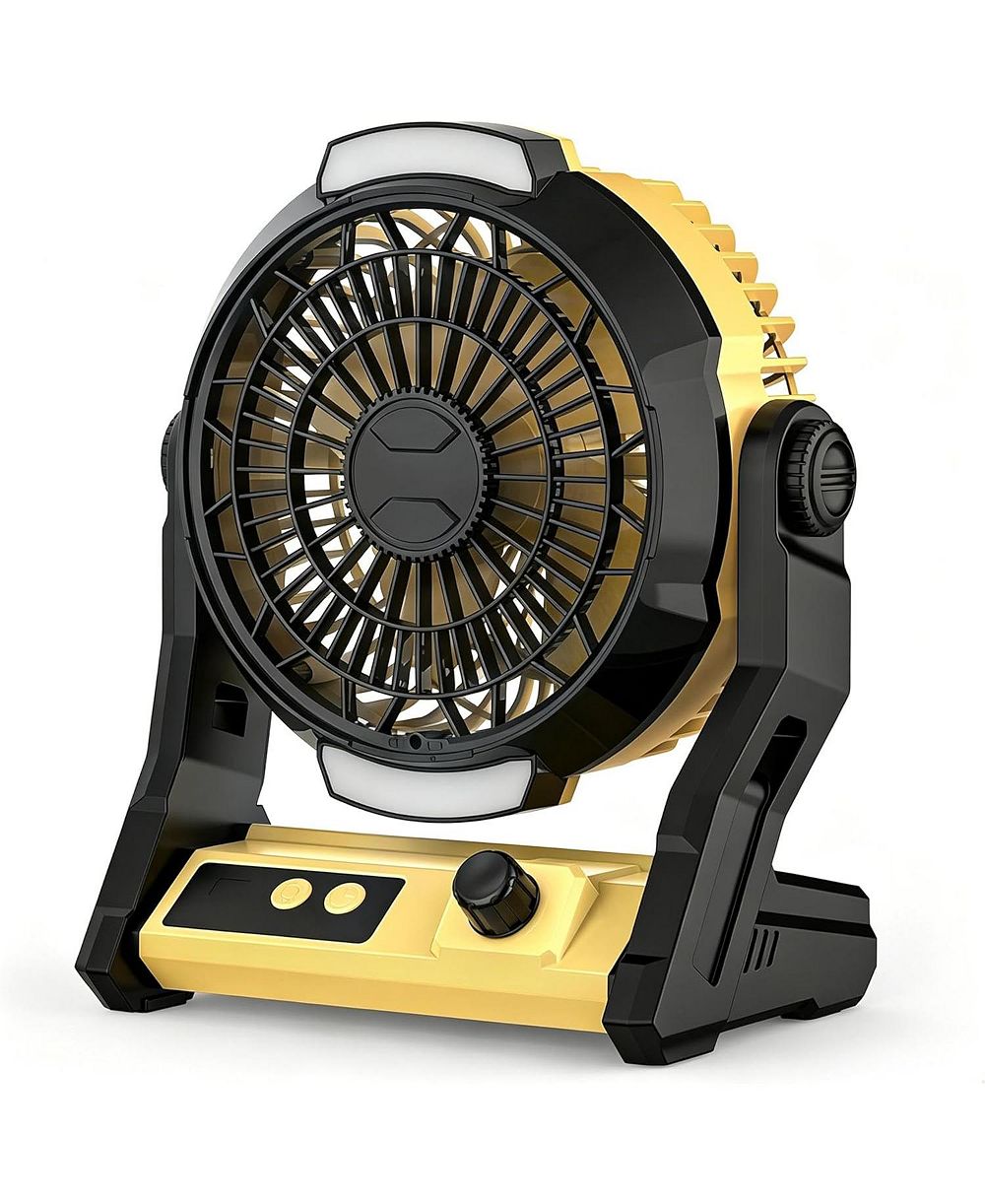 Cowsar 10000mAh Rechargeable Camping Fan with Timer and Light