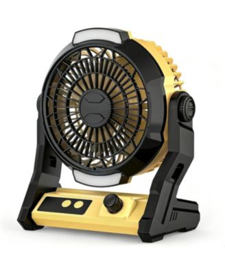 Cowsar 10000mAh Rechargeable Camping Fan with Timer and Light