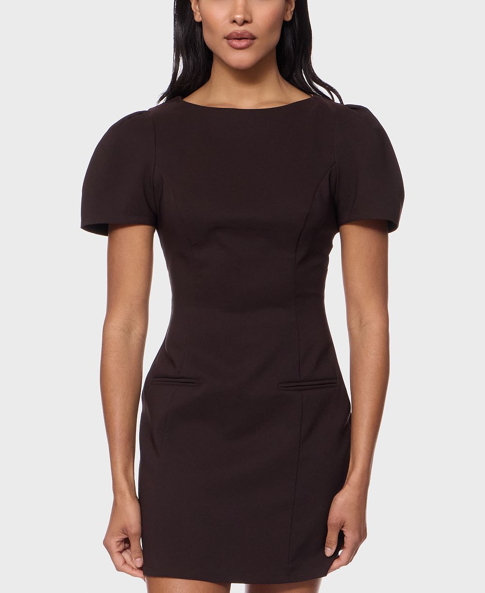 Женское платье Alex & Sophia Tailored Short-Sleeve Sheath