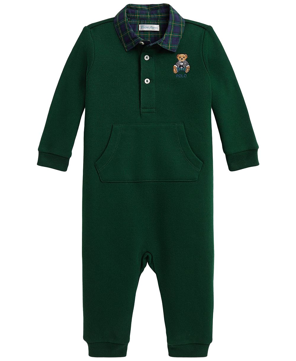 Детский комбинезон Polo Ralph Lauren Baby Boys' Polo Bear Plaid Fleece