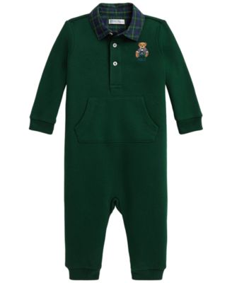 Детский комбинезон Polo Ralph Lauren Baby Boys' Polo Bear Plaid Fleece