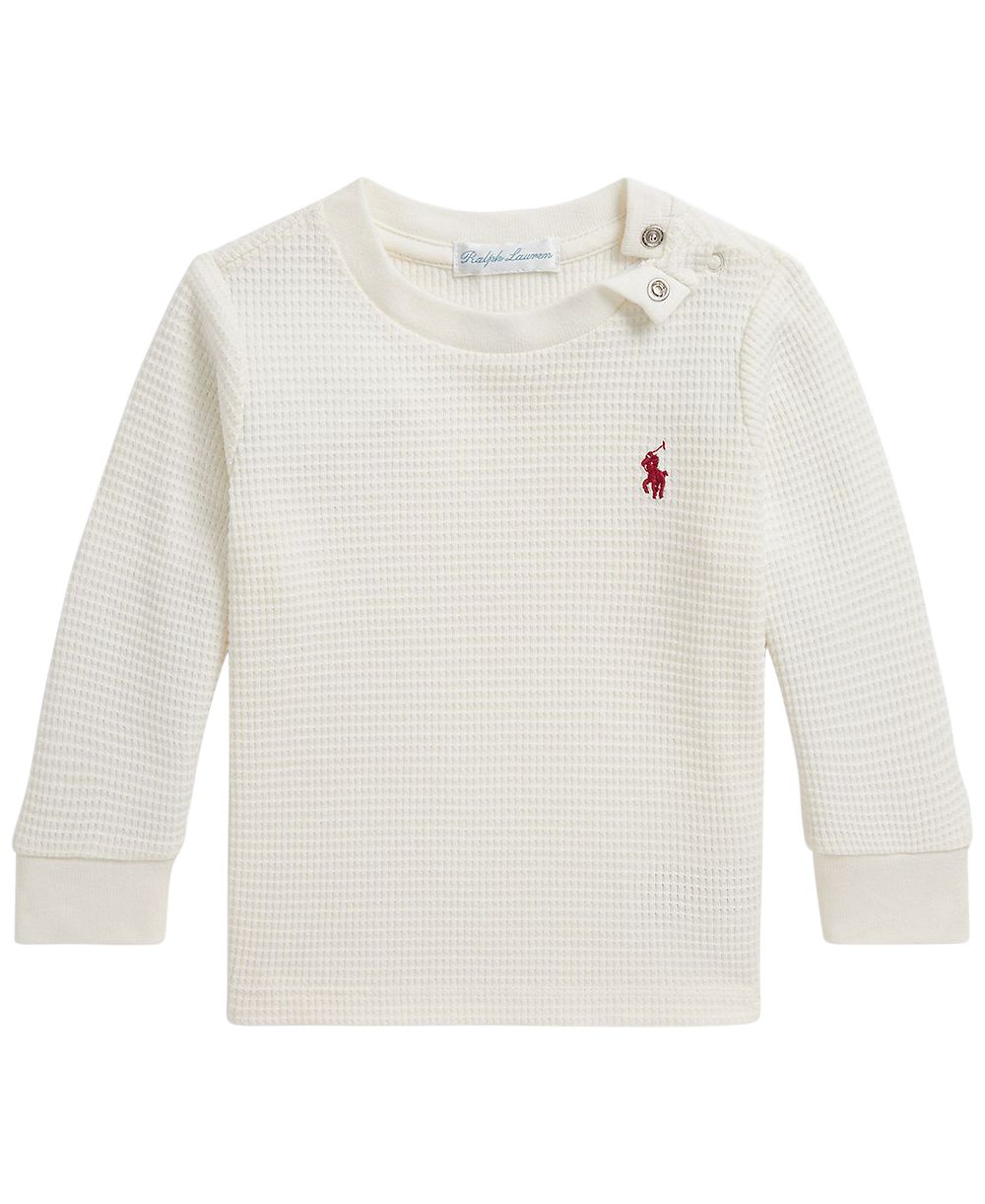 Polo Ralph Lauren Baby Boys' Waffle-Knit Cotton Long-Sleeve T-Shirt