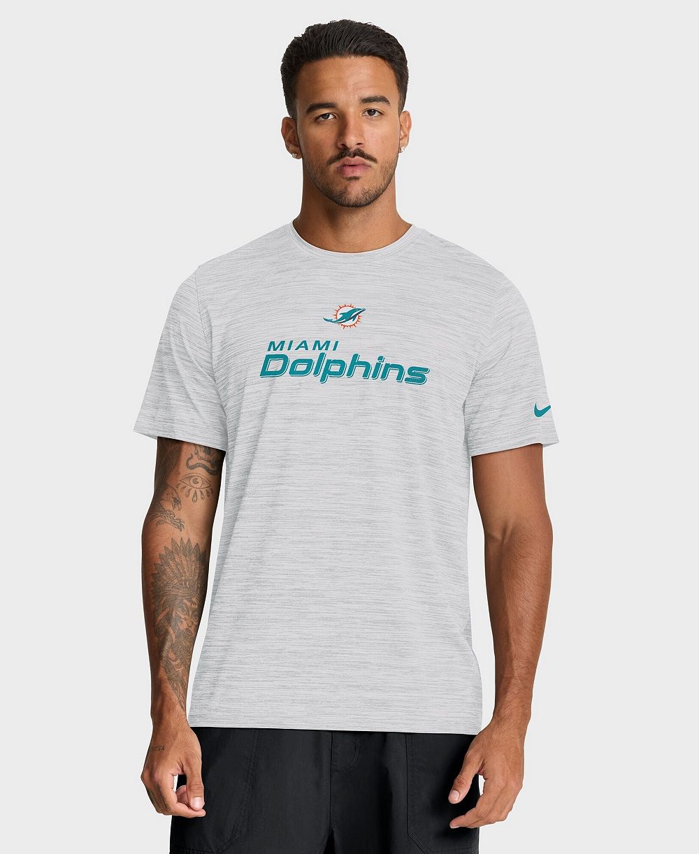 Мужская футболка Nike Miami Dolphins Velocity Endurance Run Dri-FIT, серая