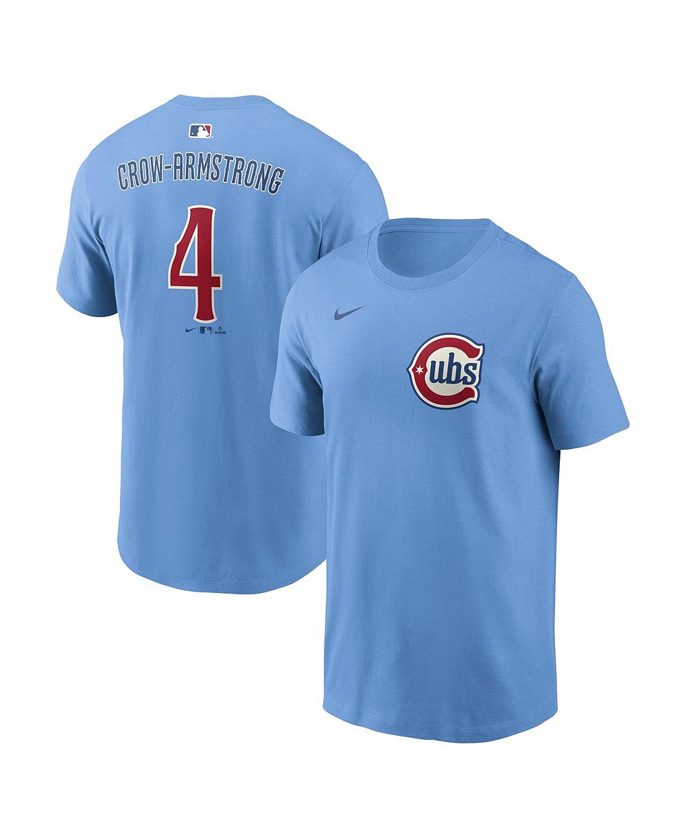 Nike Мужская футболка Chicago Cubs Pete Crow-Armstrong светло-голубая