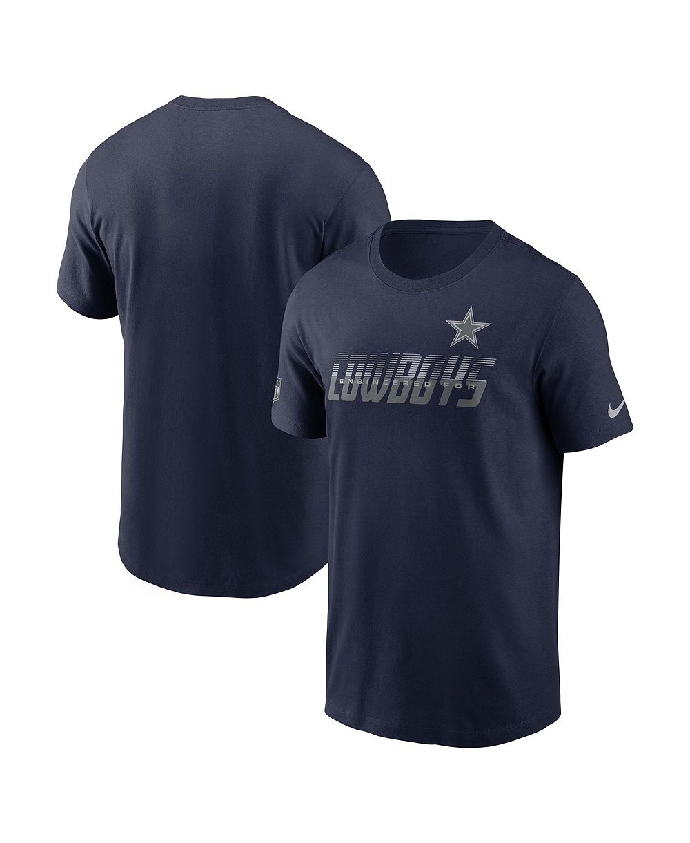 Nike Мужская темно-синяя футболка Dallas Cowboys Sideline Dri-FIT