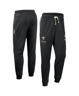 Nike Men's Black New Orleans Saints Sideline Standard Issue Dri-FIT Taper Pants