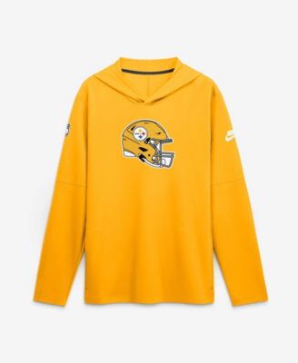 Nike Men's Gold Pittsburgh Steelers Sideline Dri-FIT Long Sleeve Hoodie