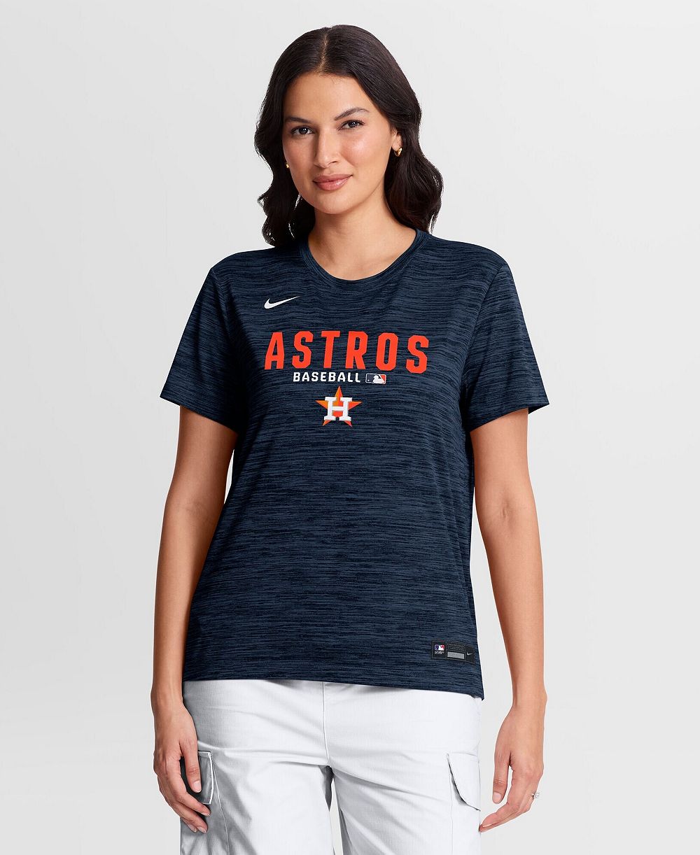 Nike Женский Navy Houston Astros Authentic Collection Velocity Dri-FIT T-Shirt