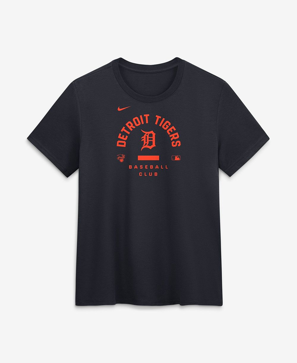 Nike Women's Navy Detroit Tigers Authentic Collection Early Work Tri-Blend Dri-FIT T-Shirt