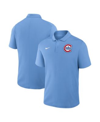 Мужская рубашка-поло Nike Light Blue Chicago Cubs Alternate Victory Dri-FIT
