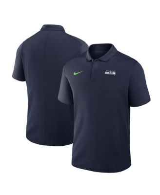 Мужская рубашка Nike Men's College Navy Seattle Seahawks Dri-FIT Victory Polo Shirt