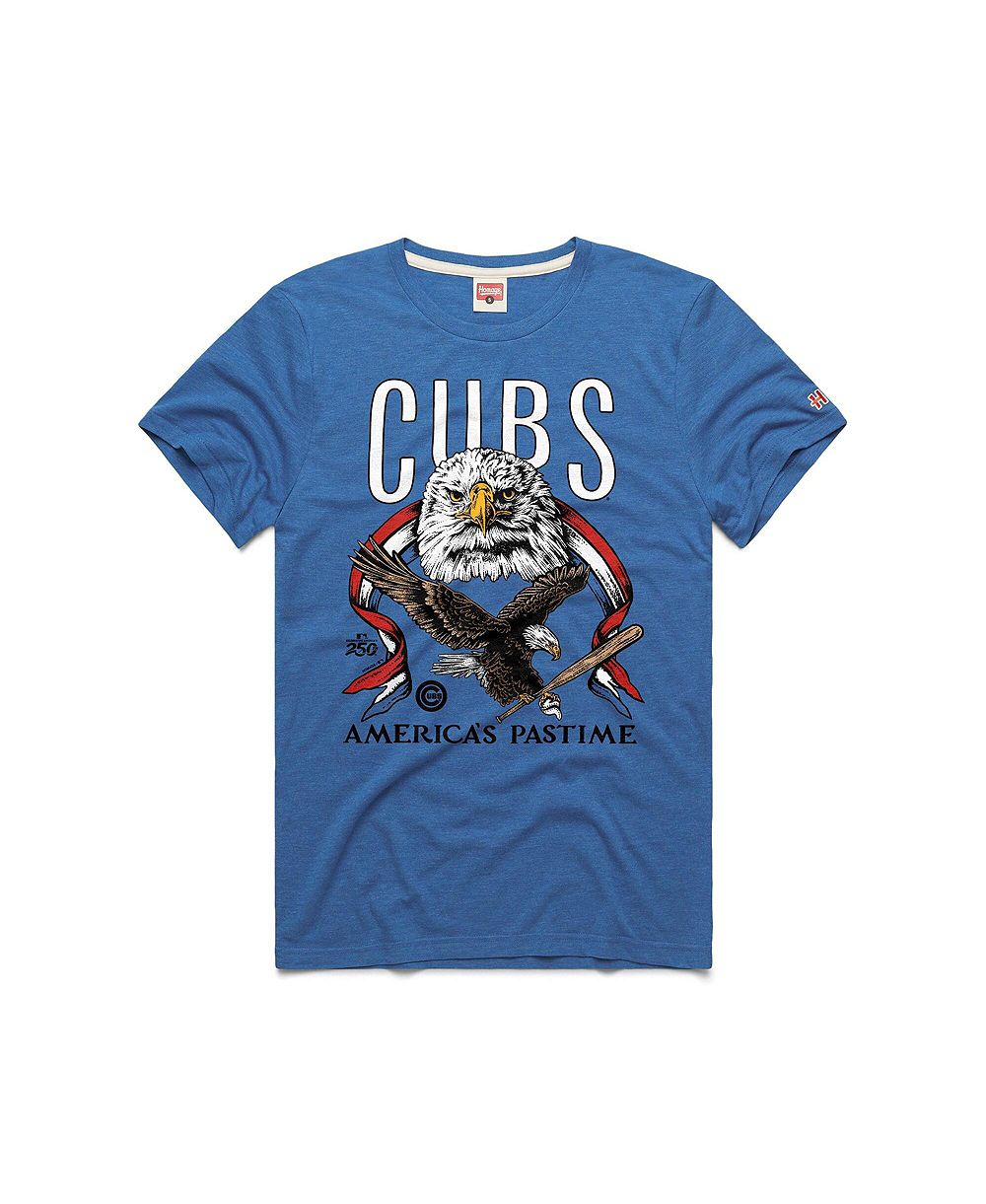 Мужская футболка Homage Chicago Cubs America's Pastime Tri-Blend Royal
