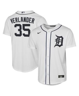 Nike Big Boys and Girls Justin Verlander White Detroit Tigers Home Replica Jersey