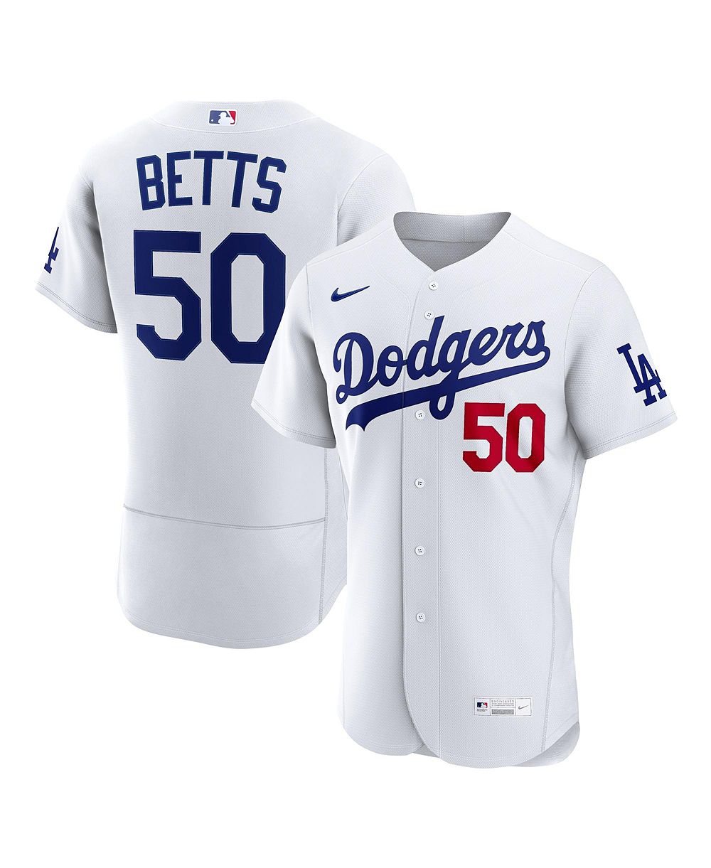 Мужская джерси Nike Los Angeles Dodgers Mookie Betts White Home Authentic