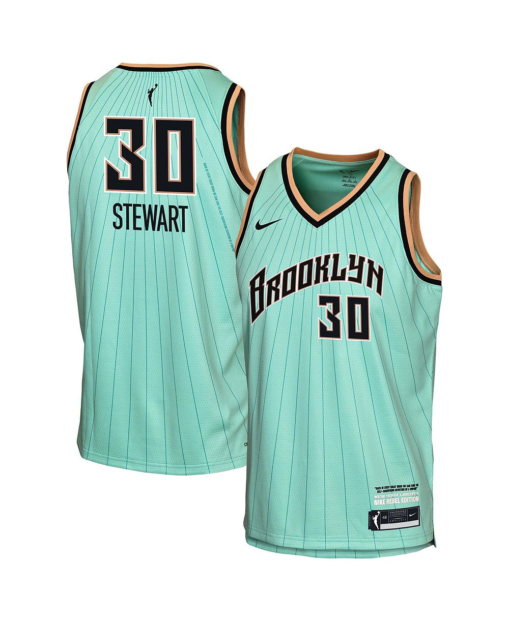 Детская джерси Nike Breanna Stewart Mint New York Liberty Victory Rebel Edition