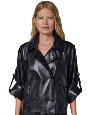 Donna Karan New York Petite Roll-Sleeve Short Jacket