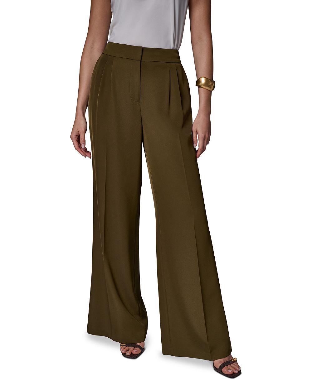 Женские брюки Donna Karan New York Petite Mid-Rise Wide-Leg