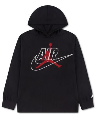 Jordan Boys' 8-20 Jumpman Air Hooded Long-Sleeve T-Shirt