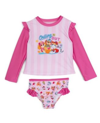 Paw Patrol Детский комплект купальников 2-Piece Rash Guard и бикини UPF 50+