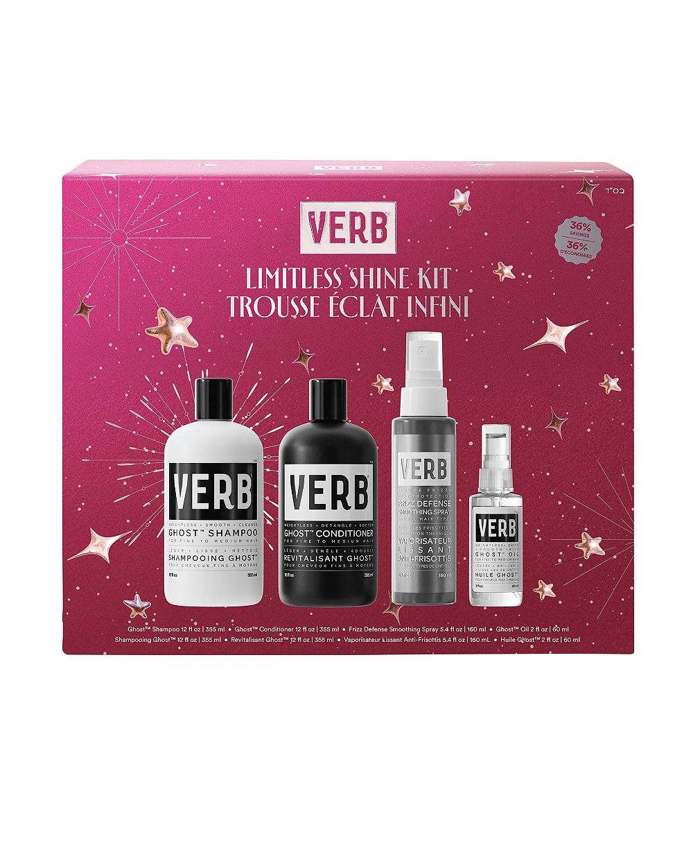 Verb набор из 4 предметов: несущий блеск Limitless Shine Kit