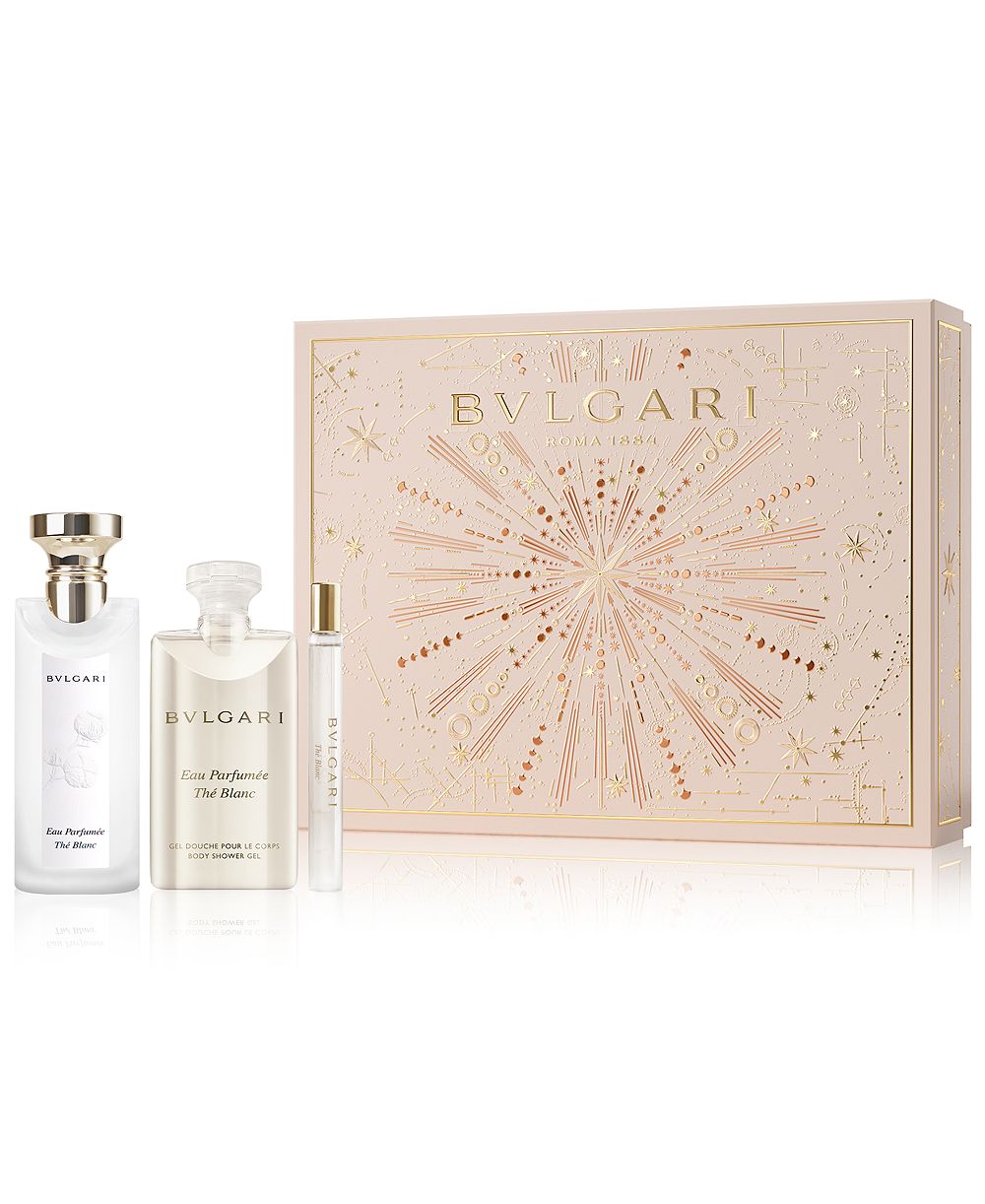 Подарочный набор BVLGARI из 3 предметов: Eau Parfumee The Blanc Eau de Toilette