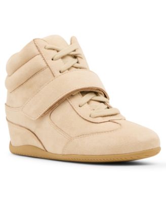 Madden Girl Women's Bowiee Lace-Up Wedge Sneakers