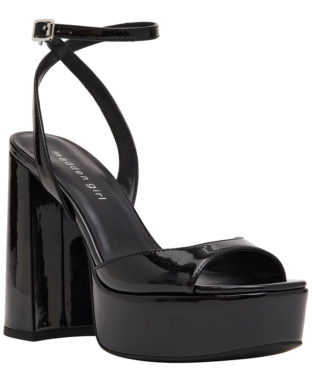Madden Girl Women's Kiss Two Piece Block Heel Platform Dress Sandals