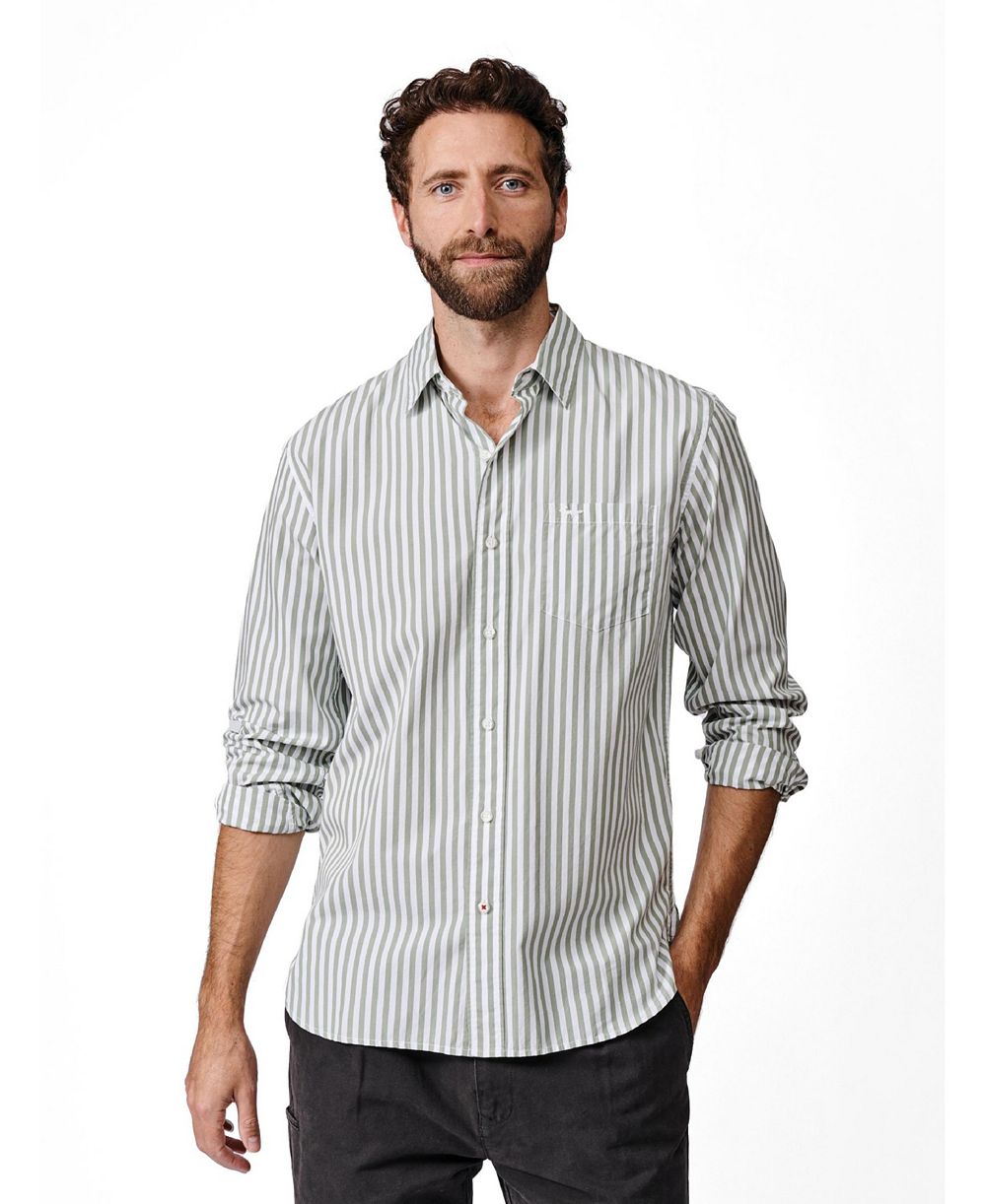 Aubin Men's Gladstone Poplin Button-Down Shirt
