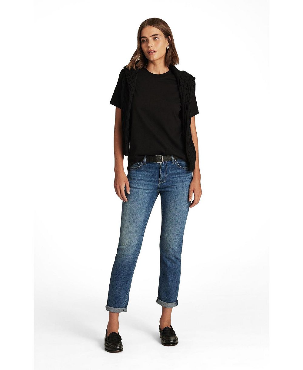 Mavi Jeans Women's Emma Mid Rise Slim Boyfriend Jeans