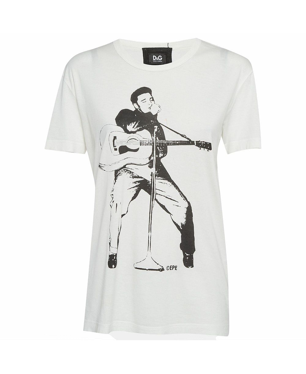 Pre-Owned Dolce & Gabbana Men's Printed Jersey T-Shirt