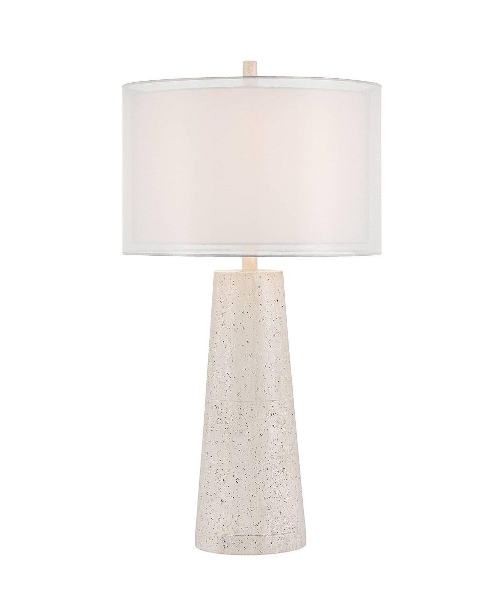 Настольная лампа Possini Euro Design Travertine, современная, 31 1/2" высокая